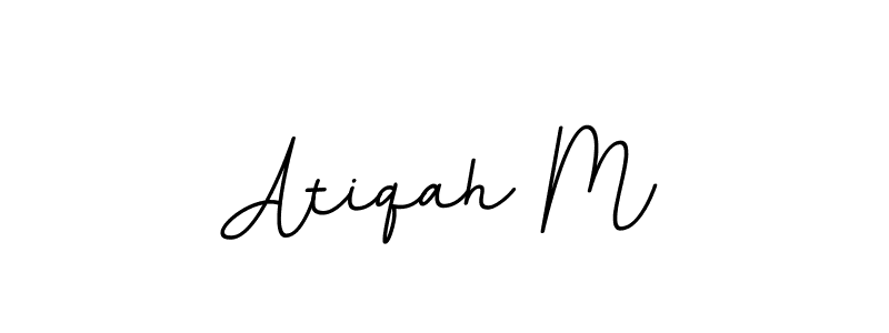 How to Draw Atiqah M signature style? BallpointsItalic-DORy9 is a latest design signature styles for name Atiqah M. Atiqah M signature style 11 images and pictures png