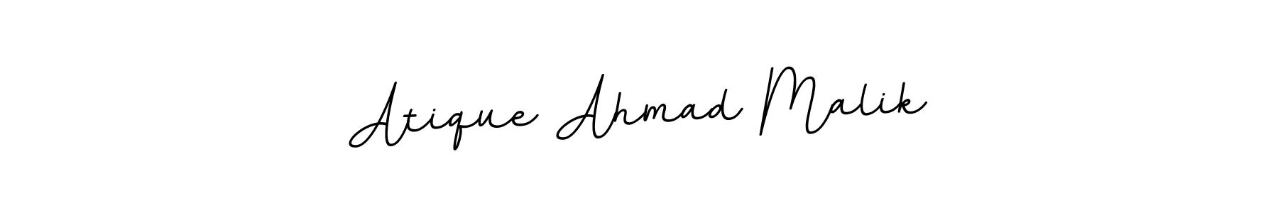 The best way (BallpointsItalic-DORy9) to make a short signature is to pick only two or three words in your name. The name Atique Ahmad Malik include a total of six letters. For converting this name. Atique Ahmad Malik signature style 11 images and pictures png