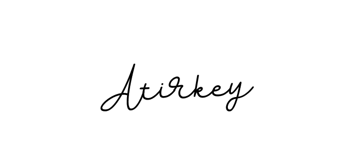 Design your own signature with our free online signature maker. With this signature software, you can create a handwritten (BallpointsItalic-DORy9) signature for name Atirkey. Atirkey signature style 11 images and pictures png