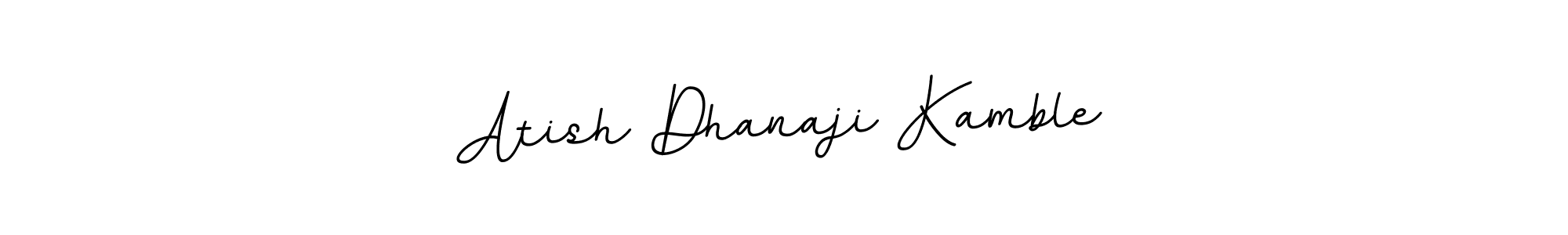 Atish Dhanaji Kamble stylish signature style. Best Handwritten Sign (BallpointsItalic-DORy9) for my name. Handwritten Signature Collection Ideas for my name Atish Dhanaji Kamble. Atish Dhanaji Kamble signature style 11 images and pictures png