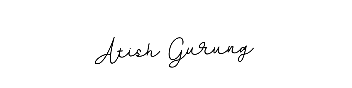 Similarly BallpointsItalic-DORy9 is the best handwritten signature design. Signature creator online .You can use it as an online autograph creator for name Atish Gurung. Atish Gurung signature style 11 images and pictures png