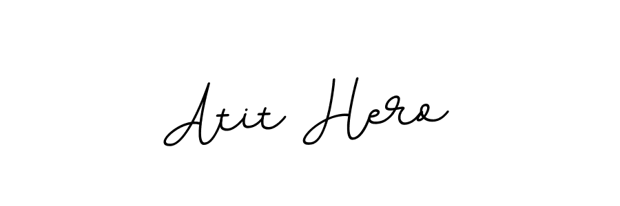 The best way (BallpointsItalic-DORy9) to make a short signature is to pick only two or three words in your name. The name Atit Hero include a total of six letters. For converting this name. Atit Hero signature style 11 images and pictures png