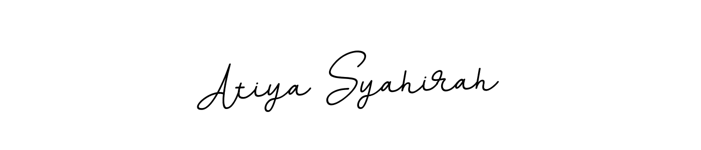 Design your own signature with our free online signature maker. With this signature software, you can create a handwritten (BallpointsItalic-DORy9) signature for name Atiya Syahirah. Atiya Syahirah signature style 11 images and pictures png