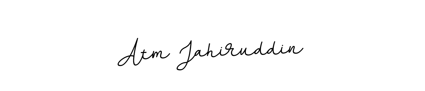 Make a beautiful signature design for name Atm Jahiruddin. With this signature (BallpointsItalic-DORy9) style, you can create a handwritten signature for free. Atm Jahiruddin signature style 11 images and pictures png