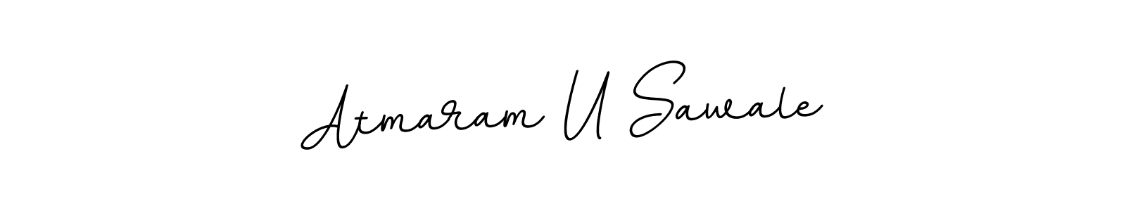 Create a beautiful signature design for name Atmaram U Sawale. With this signature (BallpointsItalic-DORy9) fonts, you can make a handwritten signature for free. Atmaram U Sawale signature style 11 images and pictures png