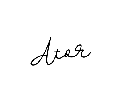 The best way (BallpointsItalic-DORy9) to make a short signature is to pick only two or three words in your name. The name Ator include a total of six letters. For converting this name. Ator signature style 11 images and pictures png