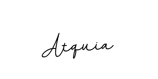 Atquia stylish signature style. Best Handwritten Sign (BallpointsItalic-DORy9) for my name. Handwritten Signature Collection Ideas for my name Atquia. Atquia signature style 11 images and pictures png