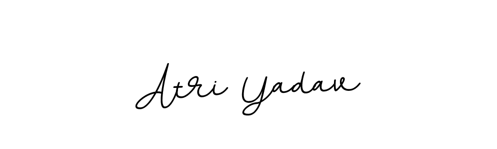 Create a beautiful signature design for name Atri Yadav. With this signature (BallpointsItalic-DORy9) fonts, you can make a handwritten signature for free. Atri Yadav signature style 11 images and pictures png