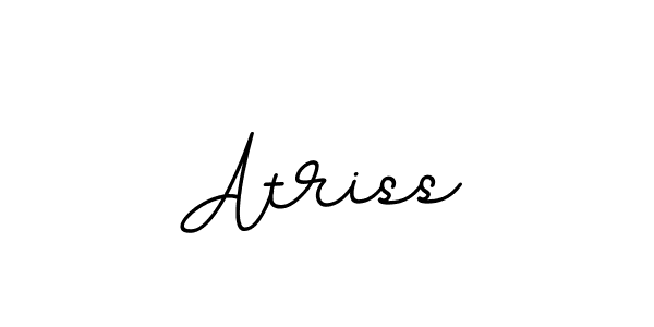 Atriss stylish signature style. Best Handwritten Sign (BallpointsItalic-DORy9) for my name. Handwritten Signature Collection Ideas for my name Atriss. Atriss signature style 11 images and pictures png