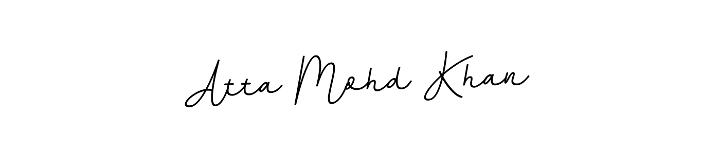 Make a beautiful signature design for name Atta Mohd Khan. Use this online signature maker to create a handwritten signature for free. Atta Mohd Khan signature style 11 images and pictures png