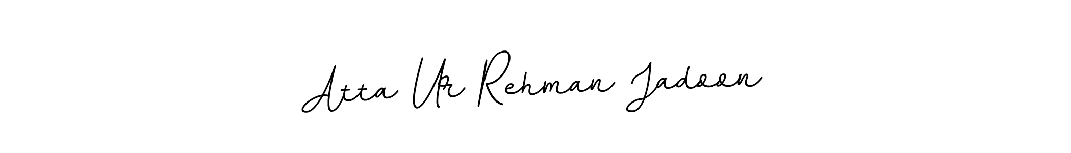 if you are searching for the best signature style for your name Atta Ur Rehman Jadoon. so please give up your signature search. here we have designed multiple signature styles  using BallpointsItalic-DORy9. Atta Ur Rehman Jadoon signature style 11 images and pictures png