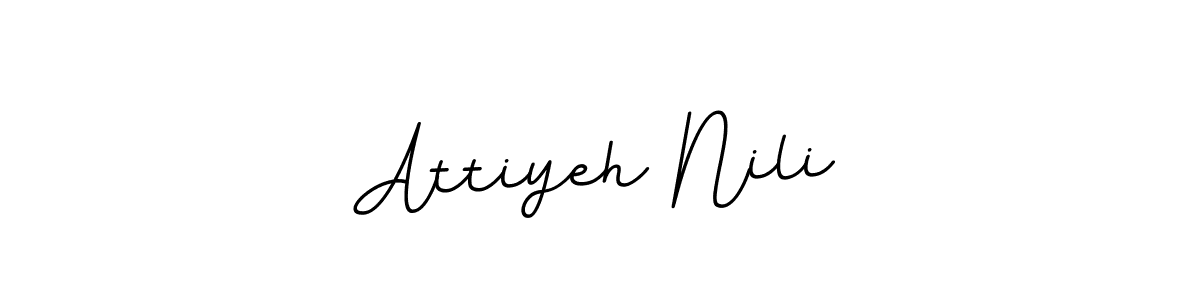 Make a beautiful signature design for name Attiyeh Nili. Use this online signature maker to create a handwritten signature for free. Attiyeh Nili signature style 11 images and pictures png