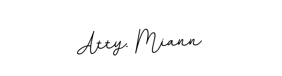 BallpointsItalic-DORy9 is a professional signature style that is perfect for those who want to add a touch of class to their signature. It is also a great choice for those who want to make their signature more unique. Get Atty. Miann name to fancy signature for free. Atty. Miann signature style 11 images and pictures png