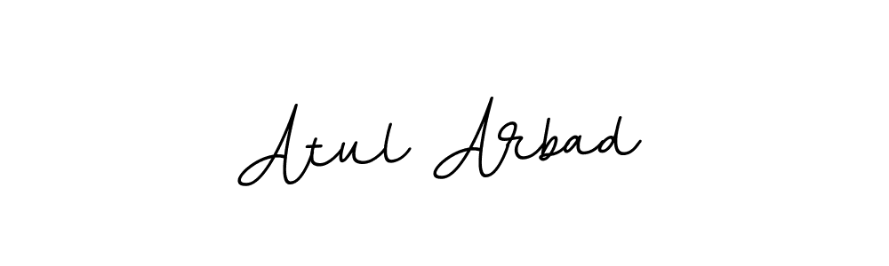 Atul Arbad stylish signature style. Best Handwritten Sign (BallpointsItalic-DORy9) for my name. Handwritten Signature Collection Ideas for my name Atul Arbad. Atul Arbad signature style 11 images and pictures png
