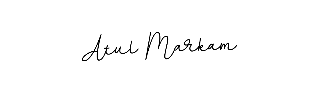 Make a beautiful signature design for name Atul Markam. With this signature (BallpointsItalic-DORy9) style, you can create a handwritten signature for free. Atul Markam signature style 11 images and pictures png