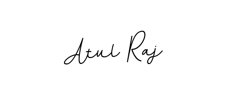 How to make Atul Raj name signature. Use BallpointsItalic-DORy9 style for creating short signs online. This is the latest handwritten sign. Atul Raj signature style 11 images and pictures png