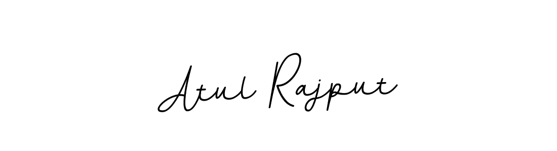 How to make Atul Rajput name signature. Use BallpointsItalic-DORy9 style for creating short signs online. This is the latest handwritten sign. Atul Rajput signature style 11 images and pictures png
