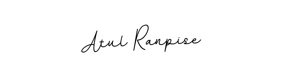 The best way (BallpointsItalic-DORy9) to make a short signature is to pick only two or three words in your name. The name Atul Ranpise include a total of six letters. For converting this name. Atul Ranpise signature style 11 images and pictures png