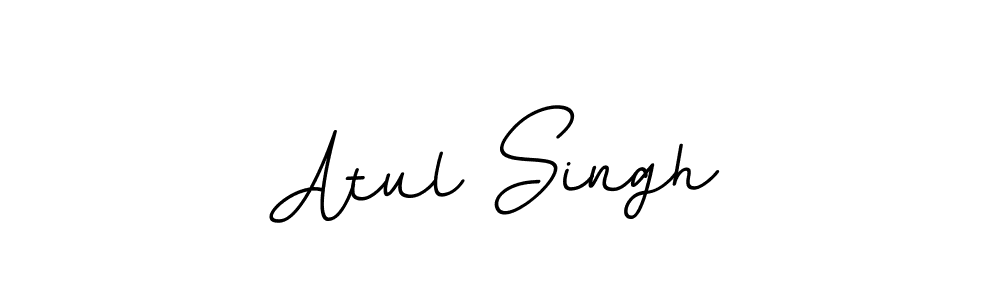Use a signature maker to create a handwritten signature online. With this signature software, you can design (BallpointsItalic-DORy9) your own signature for name Atul Singh. Atul Singh signature style 11 images and pictures png