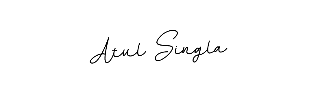 This is the best signature style for the Atul Singla name. Also you like these signature font (BallpointsItalic-DORy9). Mix name signature. Atul Singla signature style 11 images and pictures png