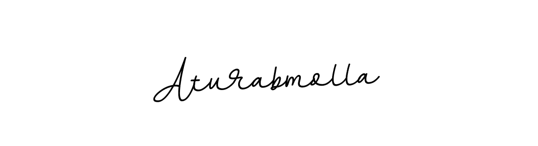 You should practise on your own different ways (BallpointsItalic-DORy9) to write your name (Aturabmolla) in signature. don't let someone else do it for you. Aturabmolla signature style 11 images and pictures png