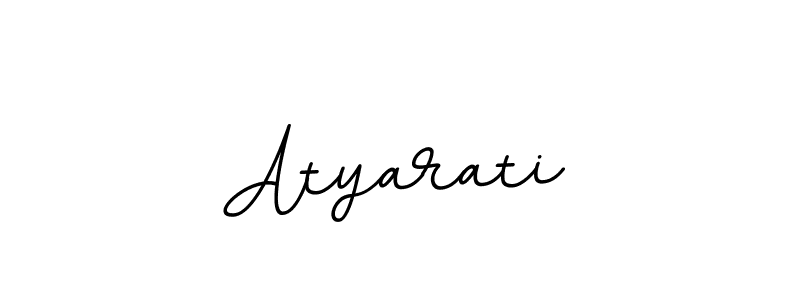 The best way (BallpointsItalic-DORy9) to make a short signature is to pick only two or three words in your name. The name Atyarati include a total of six letters. For converting this name. Atyarati signature style 11 images and pictures png