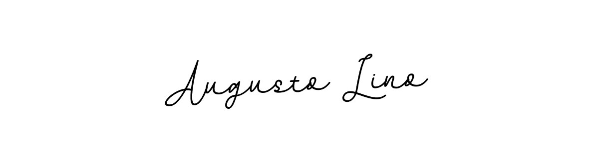 How to make Augusto Lino signature? BallpointsItalic-DORy9 is a professional autograph style. Create handwritten signature for Augusto Lino name. Augusto Lino signature style 11 images and pictures png