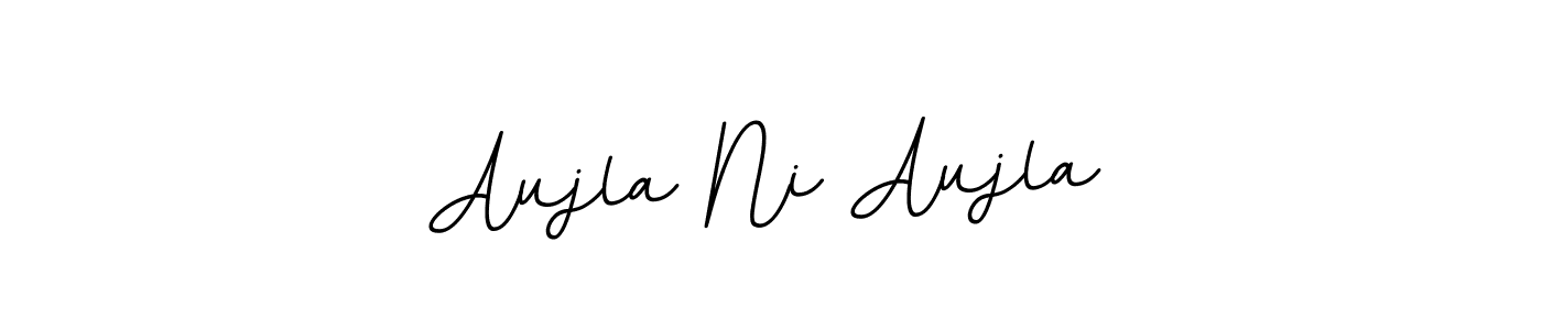 Use a signature maker to create a handwritten signature online. With this signature software, you can design (BallpointsItalic-DORy9) your own signature for name Aujla Ni Aujla. Aujla Ni Aujla signature style 11 images and pictures png