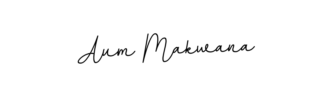 Aum Makwana stylish signature style. Best Handwritten Sign (BallpointsItalic-DORy9) for my name. Handwritten Signature Collection Ideas for my name Aum Makwana. Aum Makwana signature style 11 images and pictures png