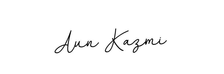 Create a beautiful signature design for name Aun Kazmi. With this signature (BallpointsItalic-DORy9) fonts, you can make a handwritten signature for free. Aun Kazmi signature style 11 images and pictures png