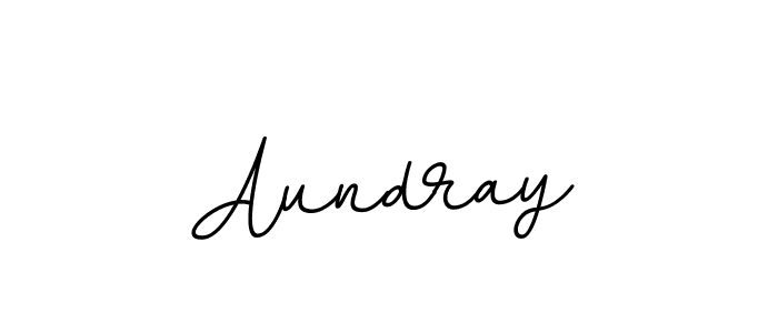 How to make Aundray name signature. Use BallpointsItalic-DORy9 style for creating short signs online. This is the latest handwritten sign. Aundray signature style 11 images and pictures png