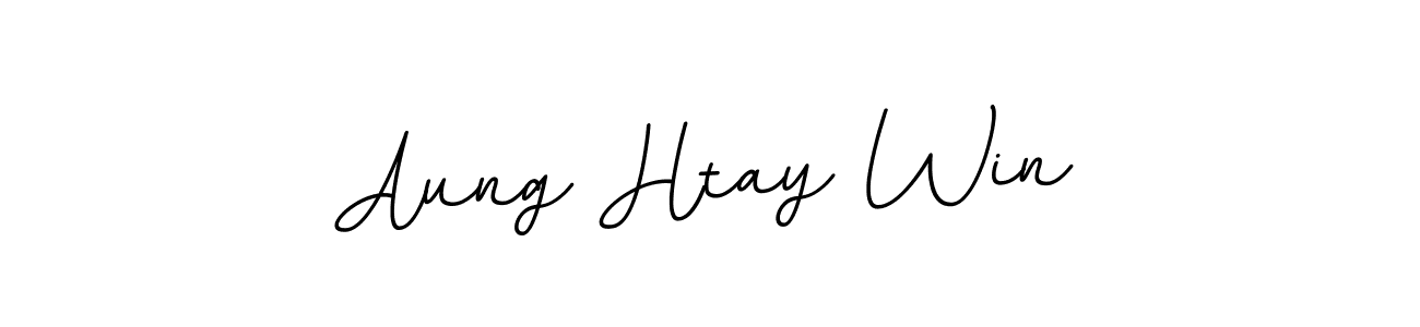 Similarly BallpointsItalic-DORy9 is the best handwritten signature design. Signature creator online .You can use it as an online autograph creator for name Aung Htay Win. Aung Htay Win signature style 11 images and pictures png