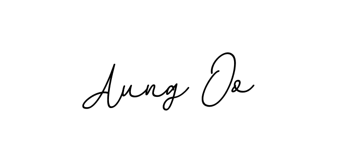 Aung Oo stylish signature style. Best Handwritten Sign (BallpointsItalic-DORy9) for my name. Handwritten Signature Collection Ideas for my name Aung Oo. Aung Oo signature style 11 images and pictures png