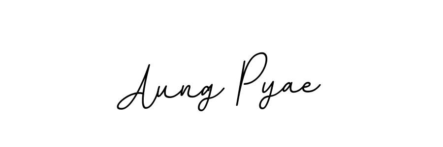 Create a beautiful signature design for name Aung Pyae. With this signature (BallpointsItalic-DORy9) fonts, you can make a handwritten signature for free. Aung Pyae signature style 11 images and pictures png