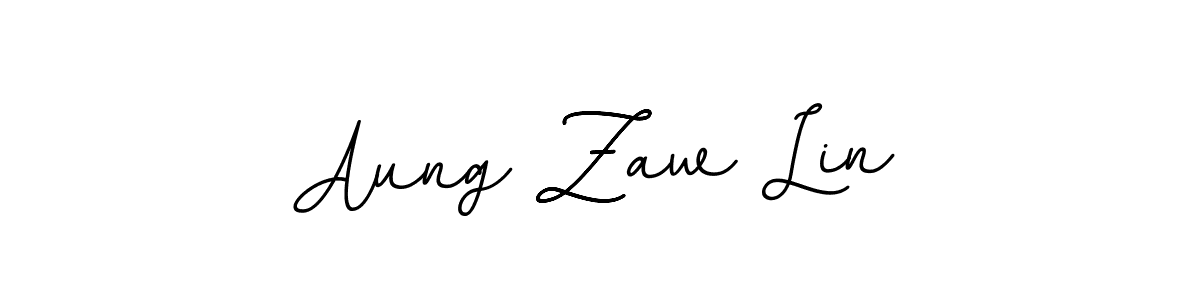 Create a beautiful signature design for name Aung Zaw Lin. With this signature (BallpointsItalic-DORy9) fonts, you can make a handwritten signature for free. Aung Zaw Lin signature style 11 images and pictures png