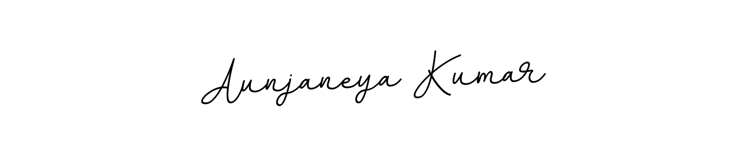 Use a signature maker to create a handwritten signature online. With this signature software, you can design (BallpointsItalic-DORy9) your own signature for name Aunjaneya Kumar. Aunjaneya Kumar signature style 11 images and pictures png