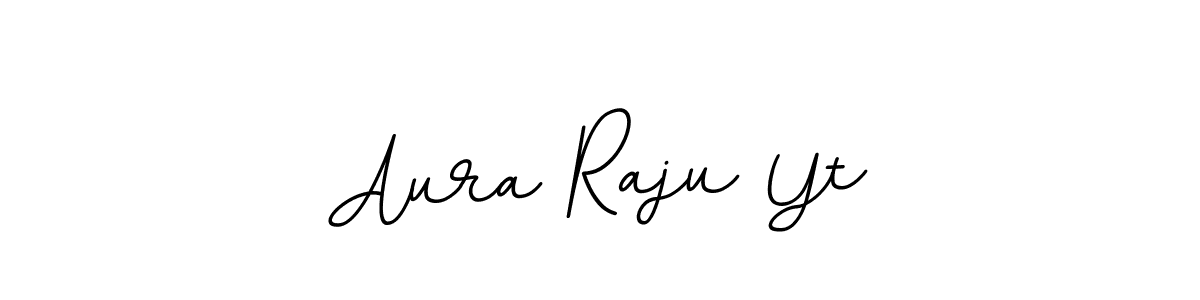 You should practise on your own different ways (BallpointsItalic-DORy9) to write your name (Aura Raju Yt) in signature. don't let someone else do it for you. Aura Raju Yt signature style 11 images and pictures png