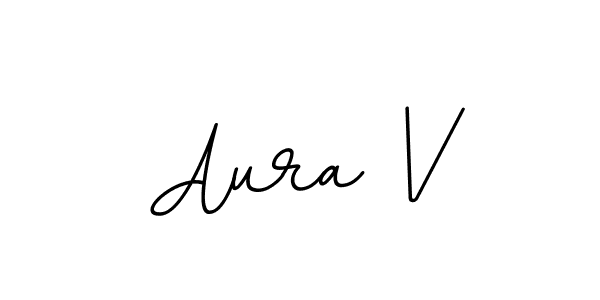 It looks lik you need a new signature style for name Aura V. Design unique handwritten (BallpointsItalic-DORy9) signature with our free signature maker in just a few clicks. Aura V signature style 11 images and pictures png
