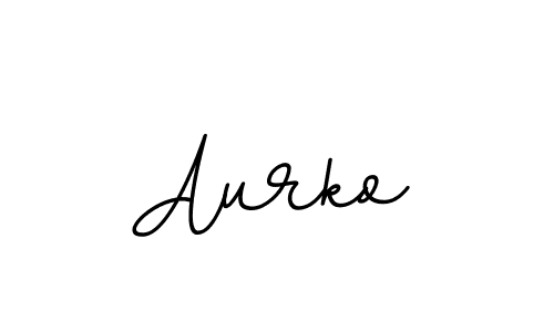 Use a signature maker to create a handwritten signature online. With this signature software, you can design (BallpointsItalic-DORy9) your own signature for name Aurko. Aurko signature style 11 images and pictures png