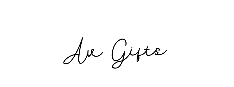 Use a signature maker to create a handwritten signature online. With this signature software, you can design (BallpointsItalic-DORy9) your own signature for name Av Gifts. Av Gifts signature style 11 images and pictures png