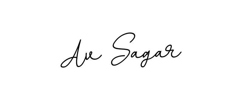 Design your own signature with our free online signature maker. With this signature software, you can create a handwritten (BallpointsItalic-DORy9) signature for name Av Sagar. Av Sagar signature style 11 images and pictures png