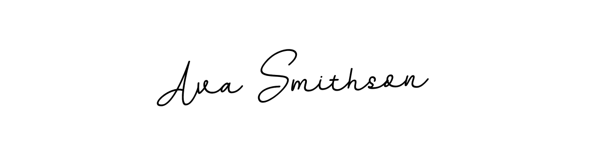 Make a beautiful signature design for name Ava Smithson. With this signature (BallpointsItalic-DORy9) style, you can create a handwritten signature for free. Ava Smithson signature style 11 images and pictures png