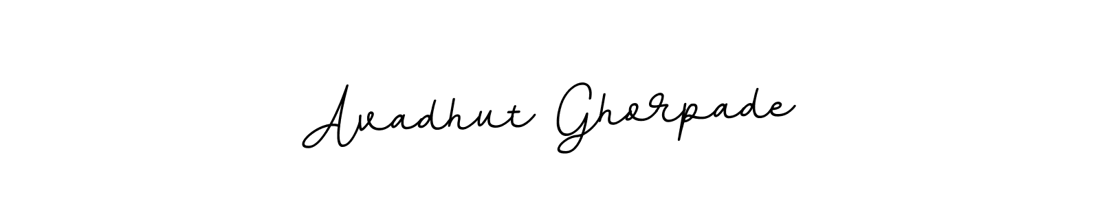Use a signature maker to create a handwritten signature online. With this signature software, you can design (BallpointsItalic-DORy9) your own signature for name Avadhut Ghorpade. Avadhut Ghorpade signature style 11 images and pictures png