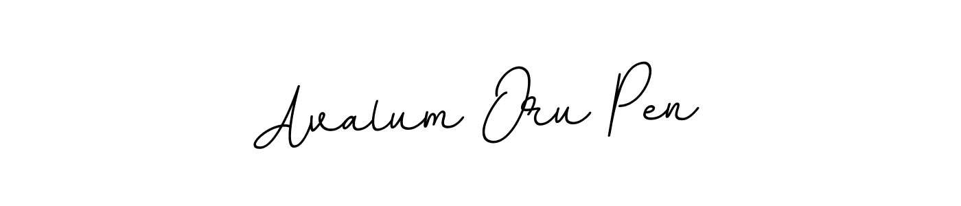 Avalum Oru Pen stylish signature style. Best Handwritten Sign (BallpointsItalic-DORy9) for my name. Handwritten Signature Collection Ideas for my name Avalum Oru Pen. Avalum Oru Pen signature style 11 images and pictures png