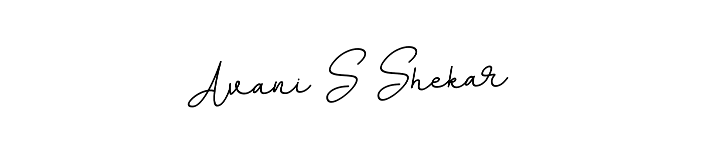 How to make Avani S Shekar name signature. Use BallpointsItalic-DORy9 style for creating short signs online. This is the latest handwritten sign. Avani S Shekar signature style 11 images and pictures png