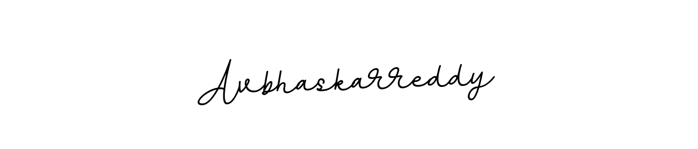 Use a signature maker to create a handwritten signature online. With this signature software, you can design (BallpointsItalic-DORy9) your own signature for name Avbhaskarreddy. Avbhaskarreddy signature style 11 images and pictures png