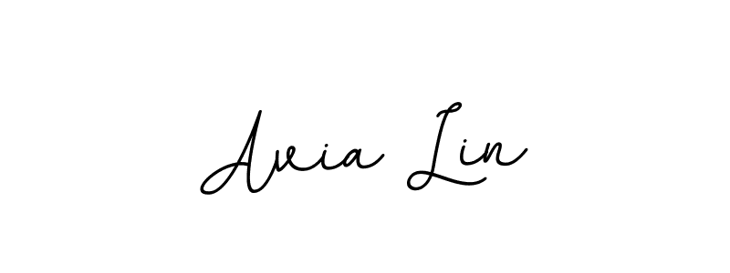 Make a beautiful signature design for name Avia Lin. With this signature (BallpointsItalic-DORy9) style, you can create a handwritten signature for free. Avia Lin signature style 11 images and pictures png
