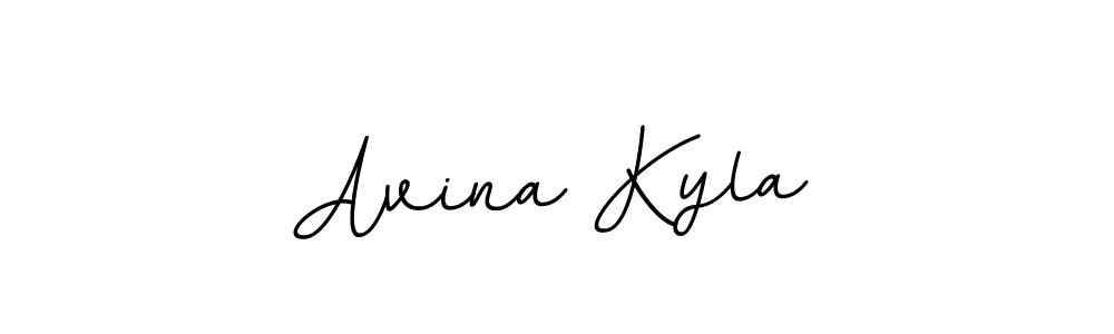 Use a signature maker to create a handwritten signature online. With this signature software, you can design (BallpointsItalic-DORy9) your own signature for name Avina Kyla. Avina Kyla signature style 11 images and pictures png