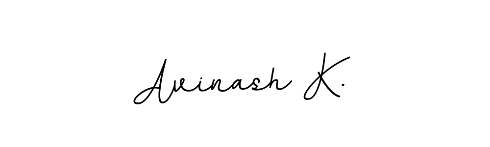 Design your own signature with our free online signature maker. With this signature software, you can create a handwritten (BallpointsItalic-DORy9) signature for name Avinash K.. Avinash K. signature style 11 images and pictures png