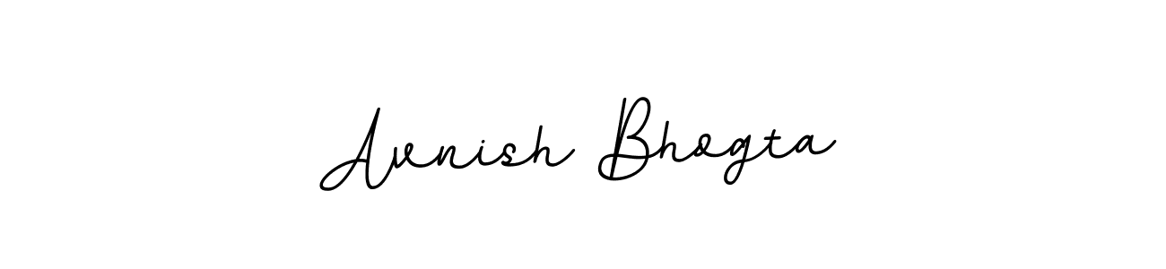 Design your own signature with our free online signature maker. With this signature software, you can create a handwritten (BallpointsItalic-DORy9) signature for name Avnish Bhogta. Avnish Bhogta signature style 11 images and pictures png